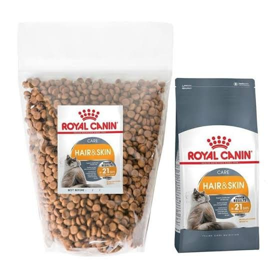 Royal canin hair n skin 1kg repack cat food dry food