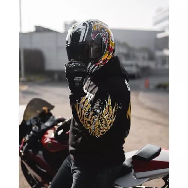 Jaket Sweater Hoodie Motor Prostreet CULTUR RIDER Terbaru Dan Terlaris 2023 - HOODIE MOTOR PROSTREET CULTUR-HITAM PREMIUM KUALITAS DISTRO