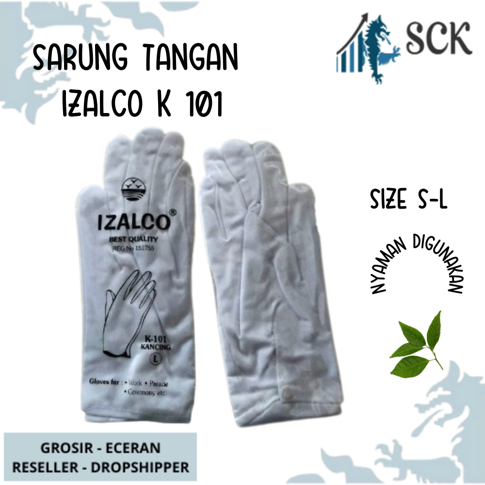 Sarung Tangan IZALCO K-101 Murah Polos / Kaos Tangan Cewek / Kaus Tangan Dewasa