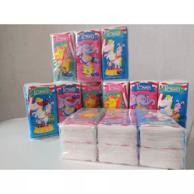 Tissue Tessa isi 6 pack* 10 lembar. Tisu t soft murah