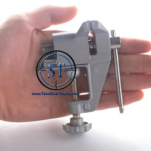 Mini Catok Meja Vise Table TVT-02 Clamp Vice Table Alumunium Aluminum Penahan Holder Vise Bench Portable Kokoh