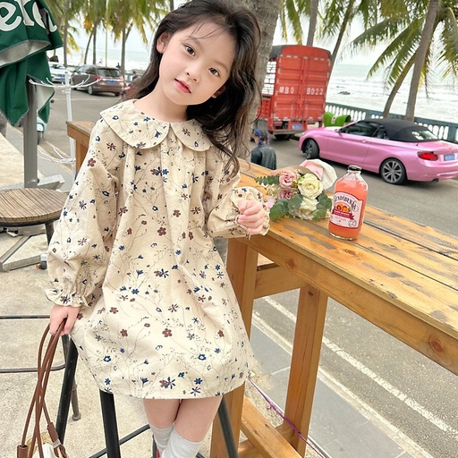 2-6thn | DRESS ANAK KOREA PESTA ELEGAN FORMAL PEREMPUAN MDD MQ 8