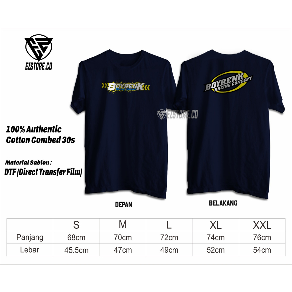 KAOS/BAJU DISTRO BOYRENK RACING CONCEPT OFFICIAL