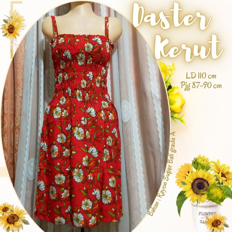 Daster Kerut Bali //Daster Bali //Dress kerut //Dress Smog