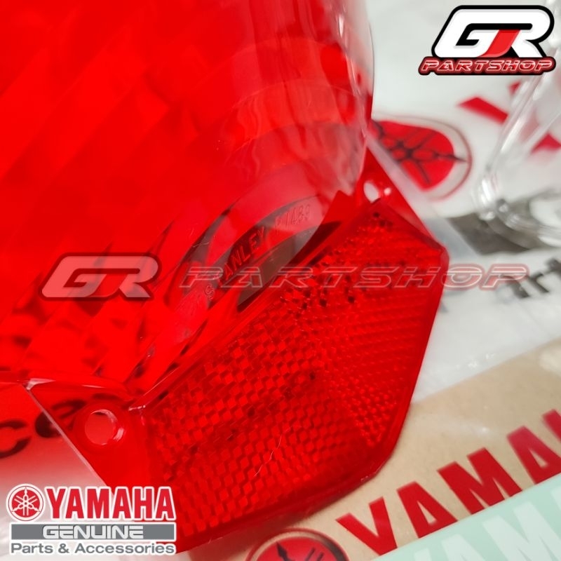 mika stoplamp mio soul 14D set 3 bagian mika bening + merah + stiker yamaha ori ygp original yamaha