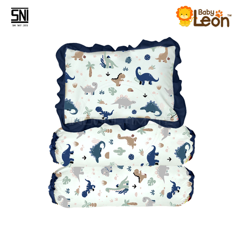 Bantal Guling Bayi Anti Peyang - 3in1 Set Perlengkapan Tidur Bayi BGS-02 SP-016-BT BABY LEON