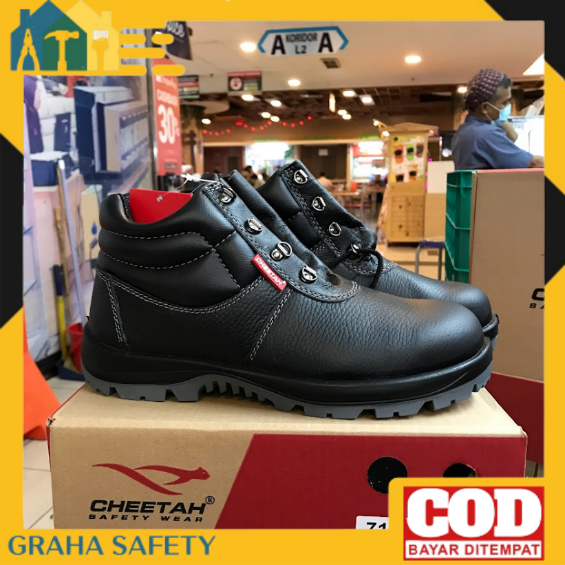 Sepatu Safety Cheetah 7106H - Safety Shoes Cheetah 7106H Original Berkualitas