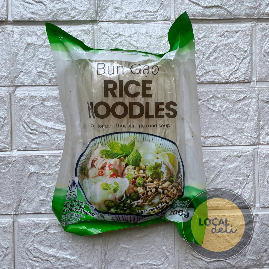 

Java Super Food Rice Noodle / Kwetiau Kering Beras / Mie Kering Beras / Pho Soup Bun Gao