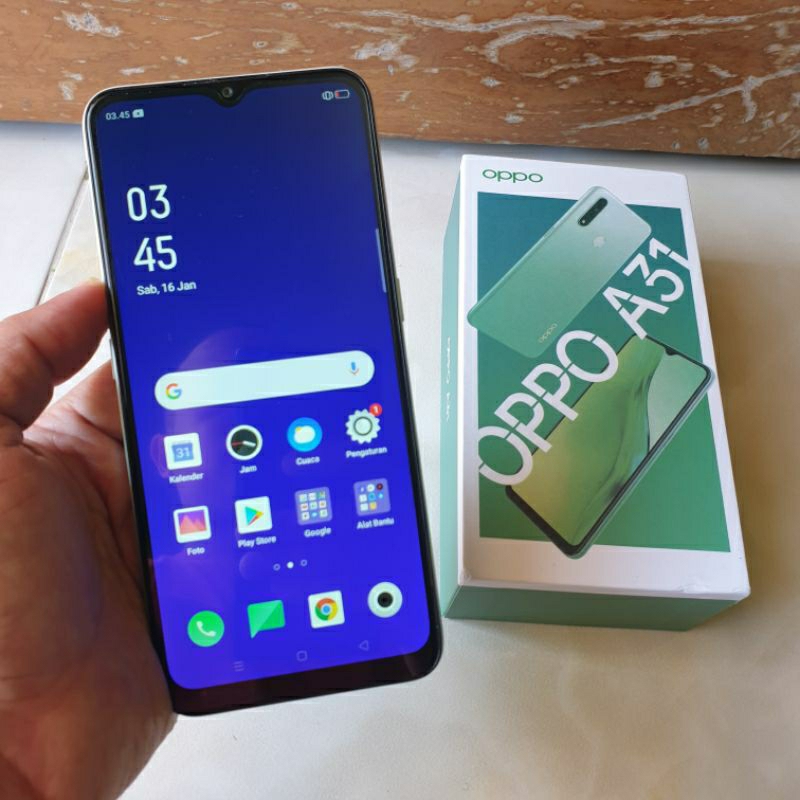 Oppo A31 6/128 second mulus dan lengkap