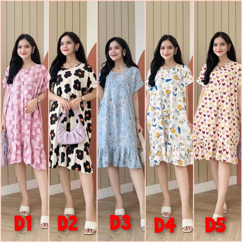 Daster Ruffle Pendek hd.id