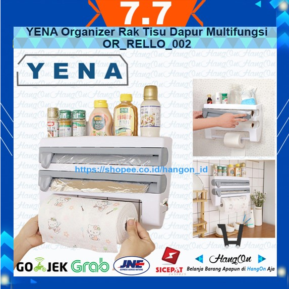 YENA Organizer Rak Tisu Dapur Multifungsi