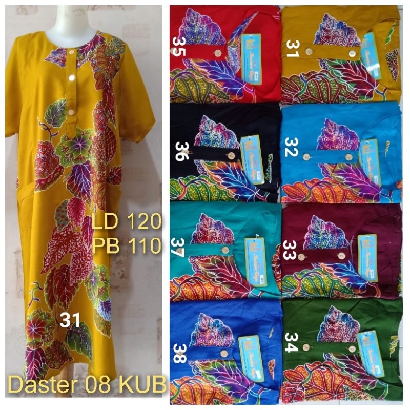 Daster jumbo Kencana Ungu Label Biru 04/08/25  LD 120cm