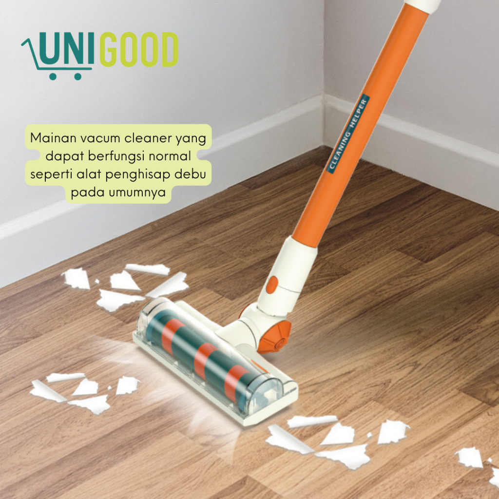 UNIGOOD - Mainan Anak Vacuum Cleaner 3 in 1 Alat Penghisap Debu Elektrik