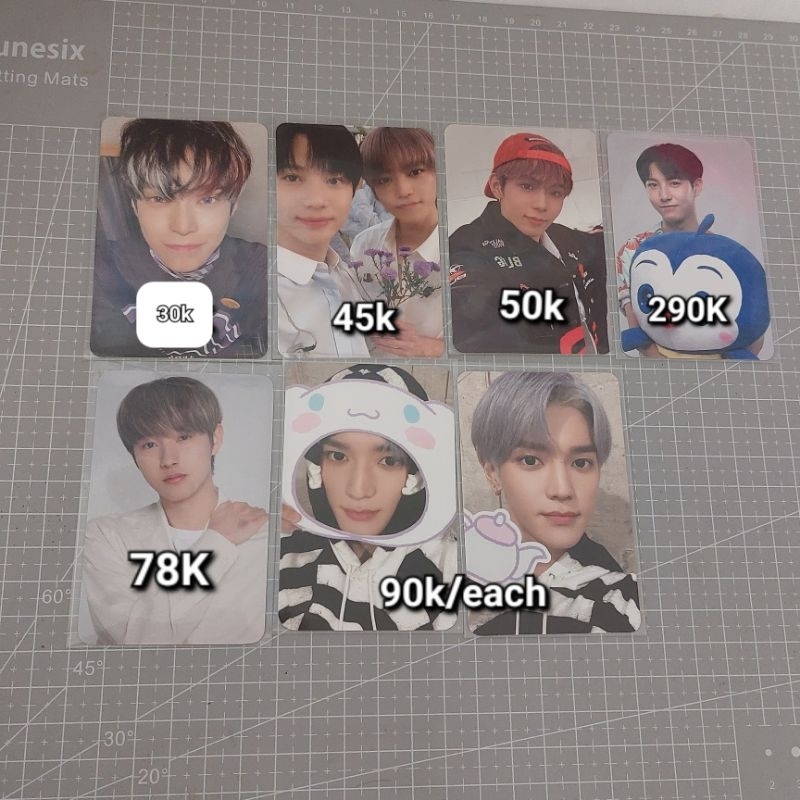 Wts photocard nct official doyoung sticky sticker taeyong taemin super one superm unit a shotaro smc