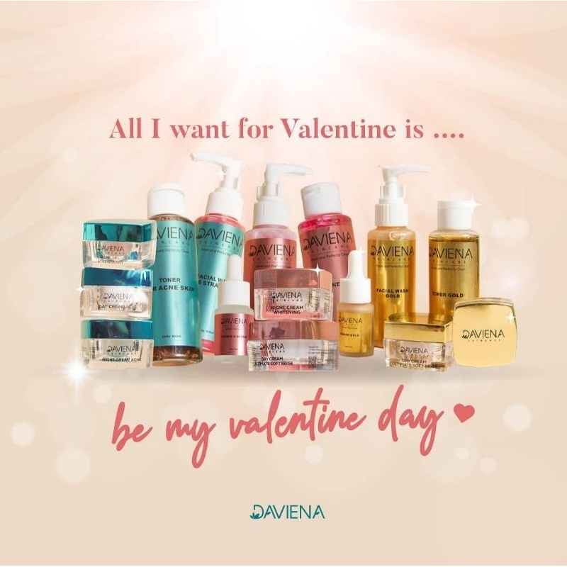 [READY] PAKET DAVIENA SKINCARE GOLD, GLOWING, ACNE, SERUM AHA DAVIENA