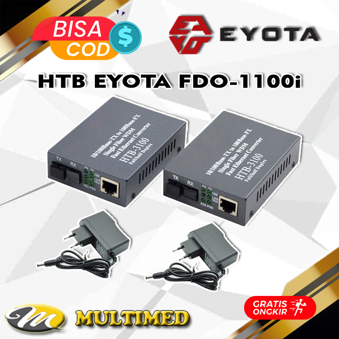 HTB 3100 Eyota FDO 1100i A+B Media Converter 3100 aA+B Fiber Optik