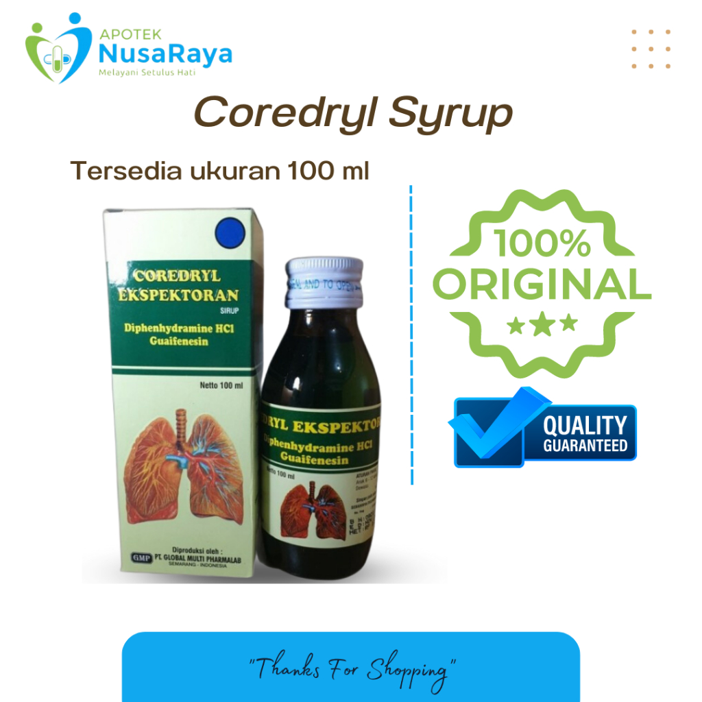 

Coredryl Ekspektoran Sirup 100 ml