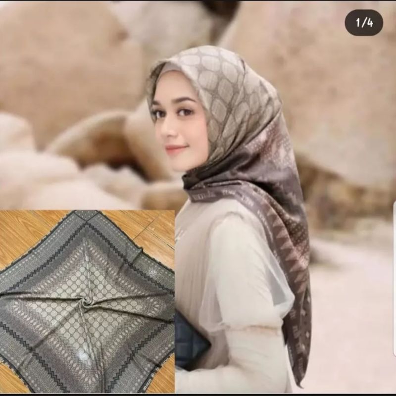 KERUDUNG SEGI EMPAT LASER CUT MOTIF TERBARU