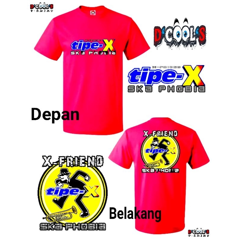 KAOS TIPE-X  X-FRIENDS