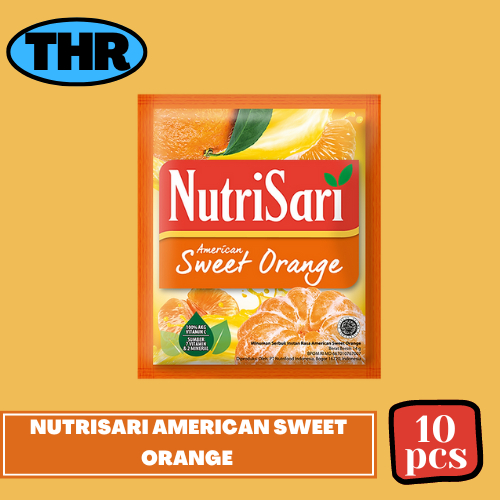 

Nutrisari American Sweet Orange 1 Renceng isi 10pcs