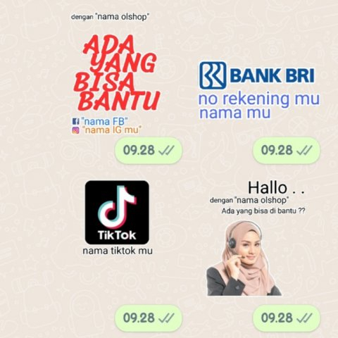 Jasa Buat Stiker Rekening Semua Bank