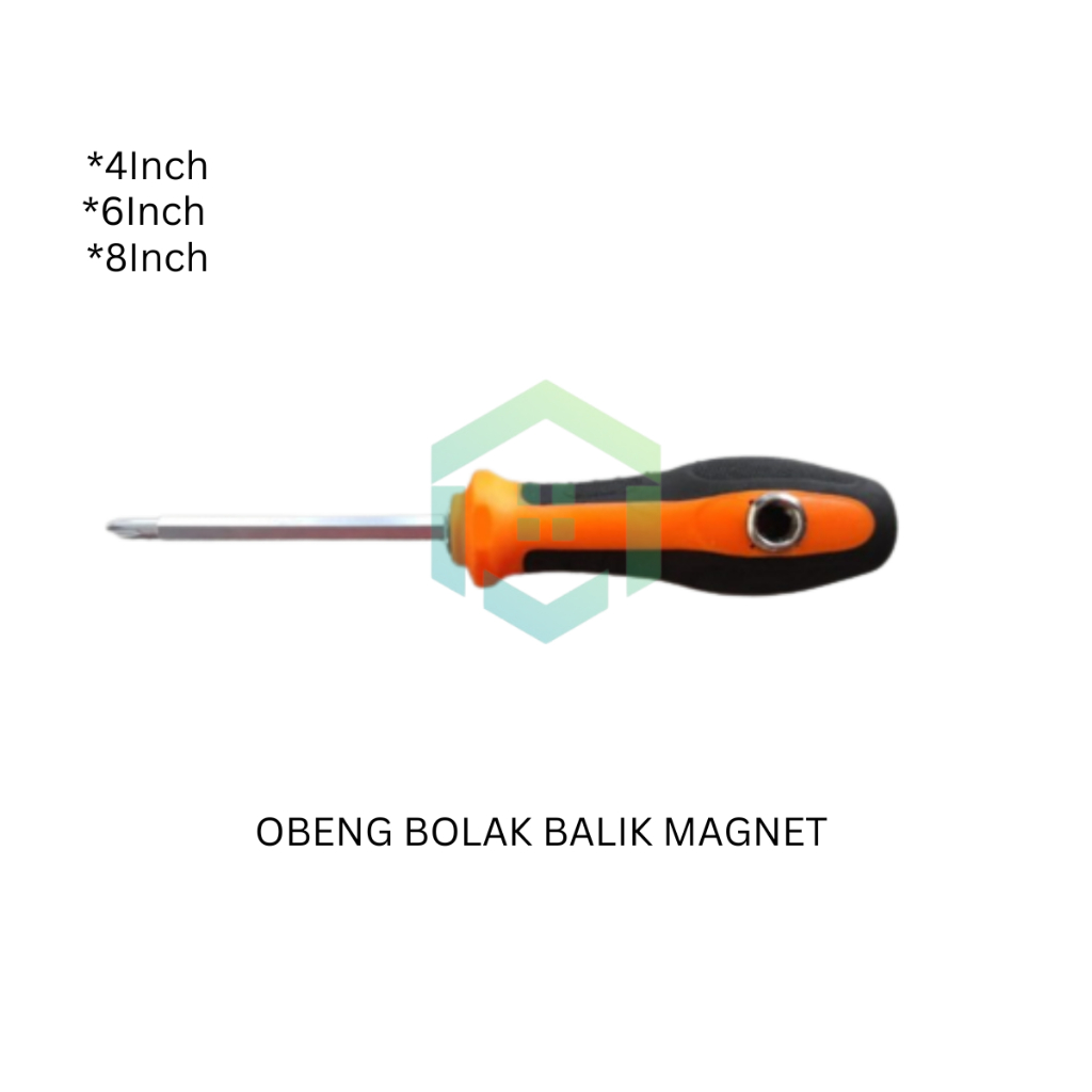 OBENG BOLAK BALIK MAGNET ORANGE