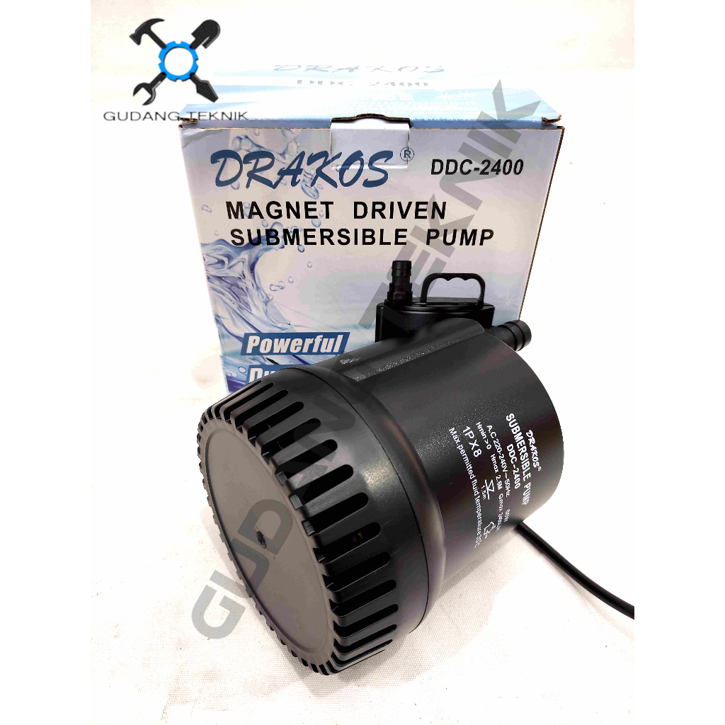 Pompa Air Celub DDC2400 DRAKOS / Mesin Pompa Air Celup Kolam Ikan DDC 2400 - Submersible Pump DRAKOS DDC-2400