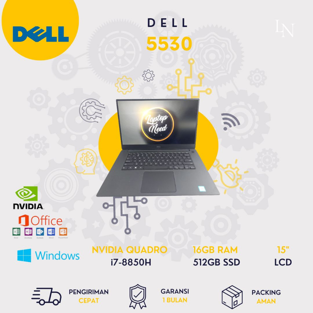Dell precision 5530 Core i7 RAM16GB SSD512GB NVIDIA Quadro P1000