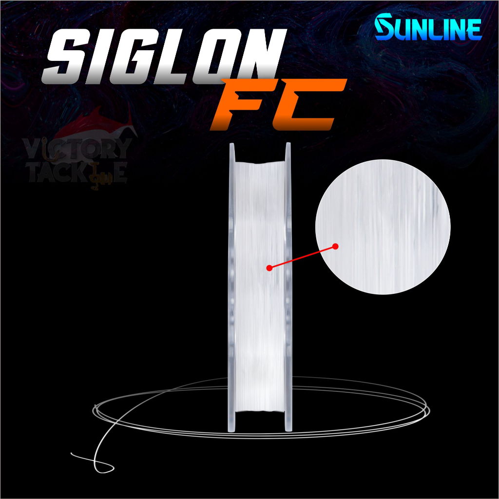 Leader Sunline Siglon Fluorocarbon 100% 50 Meter Made In Japan