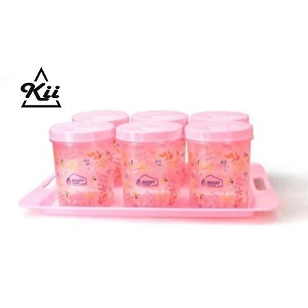 BIGGY Toples Jumbo Set - 6 Pcs Toples + 1 Pcs Nampan