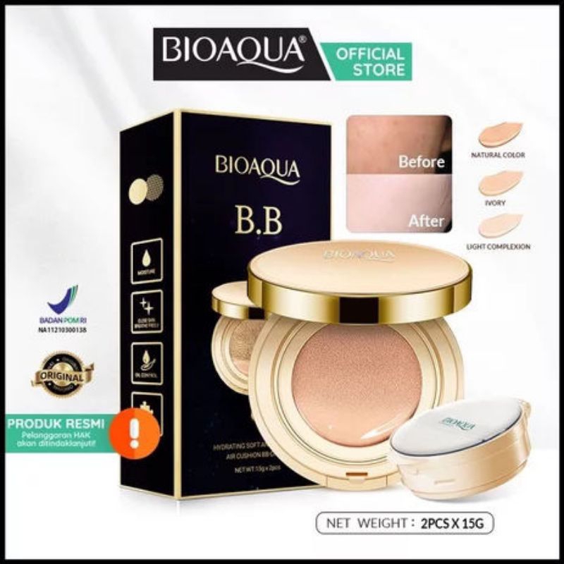 Bioaqua BB Cushion + Refil BPOM Original
