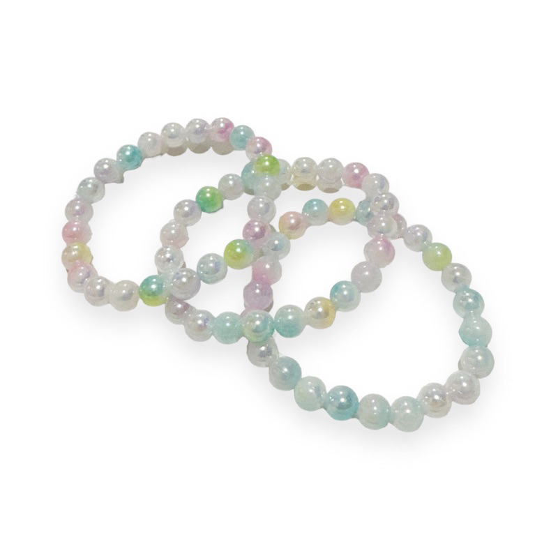 Gelang Mutiara Gradiasi ala Mermaid Elastis Pearl Elastic Korean Bracelet