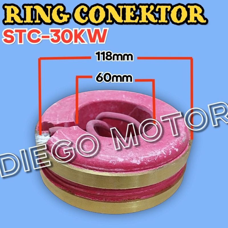 STC30 30KW Ring Konektor Slip Ring Kuningan Dinamo Listrik Alternator 3phase 30.000watt 50.000watt