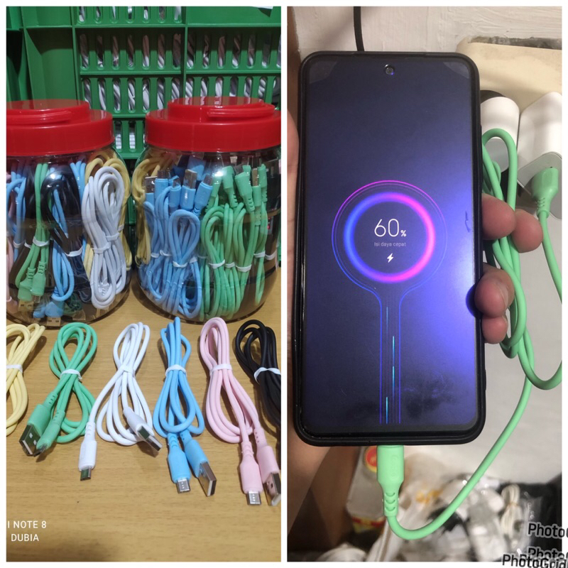 Kabel Data Macaron 2.4A Fast Charging