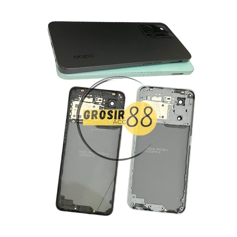 BACK CASING HOUSING FULLSET BACKDOOR + BEZEL OPPO A57 2022 ORIGINAL