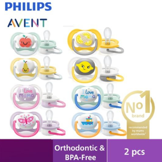 PHILIPS Avent Soother Ultra Air Happy Pacifier / Empeng Bayi (Tersedia Ukuran dan karakter)