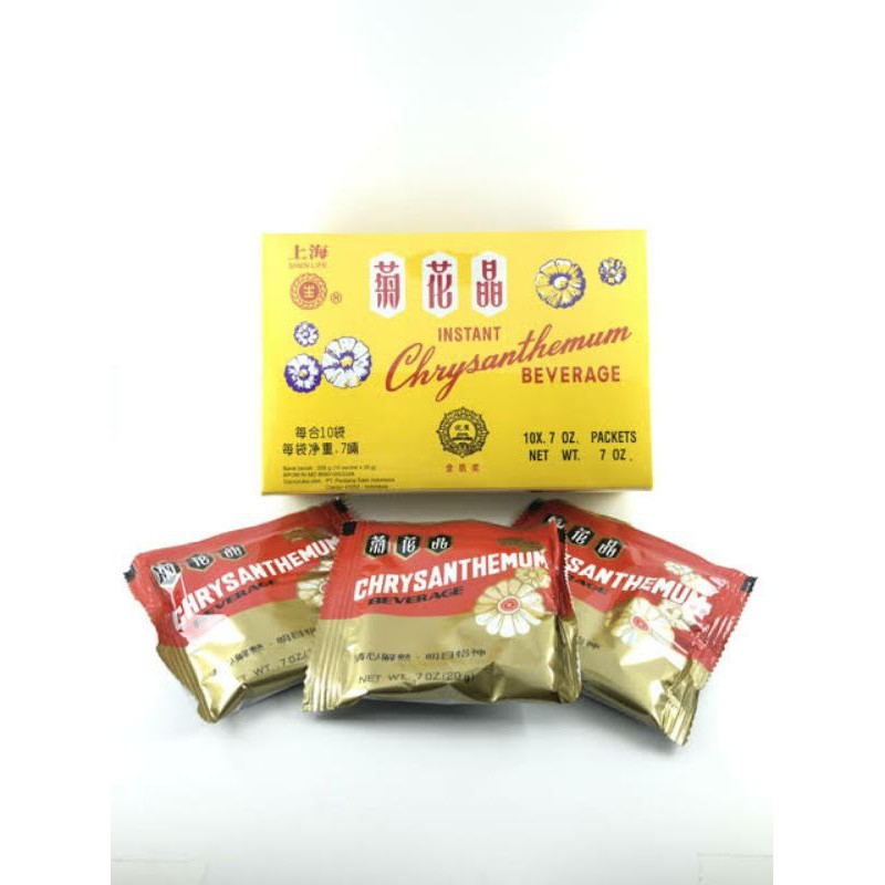 

Chrysanthemum Tea Instant Beverage / Cihuacing / Teh Bunga Krisan Obat Cina Panas Dalam