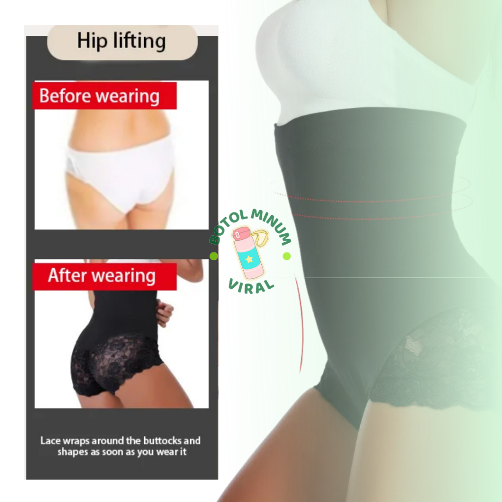 Korset Celana Pelangsing Perut Buncit Munafie Long Lace Slimming Pants