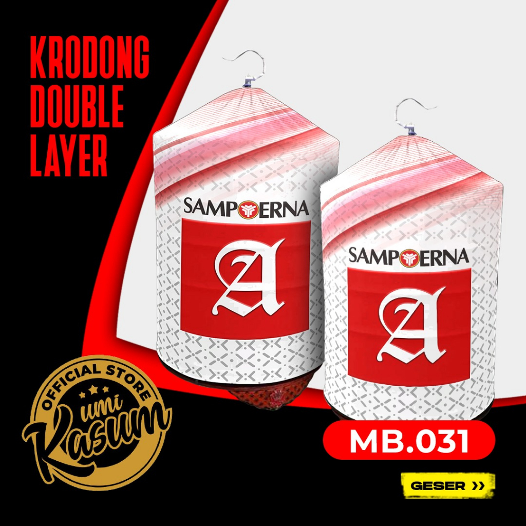 Kerodong Murai Batu Double Layer Sampoerna Pilihan Umi Kasum | Krodong Murai Motif MB 031