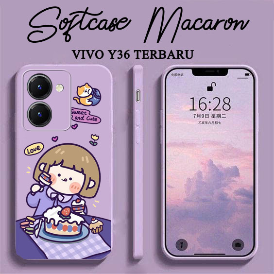 Softcase Macaron Motif Vivo Y36 Terbaru [UV06] Motif Roro Jump - Softcase Vivo Y36 2023 - Case Vivo 