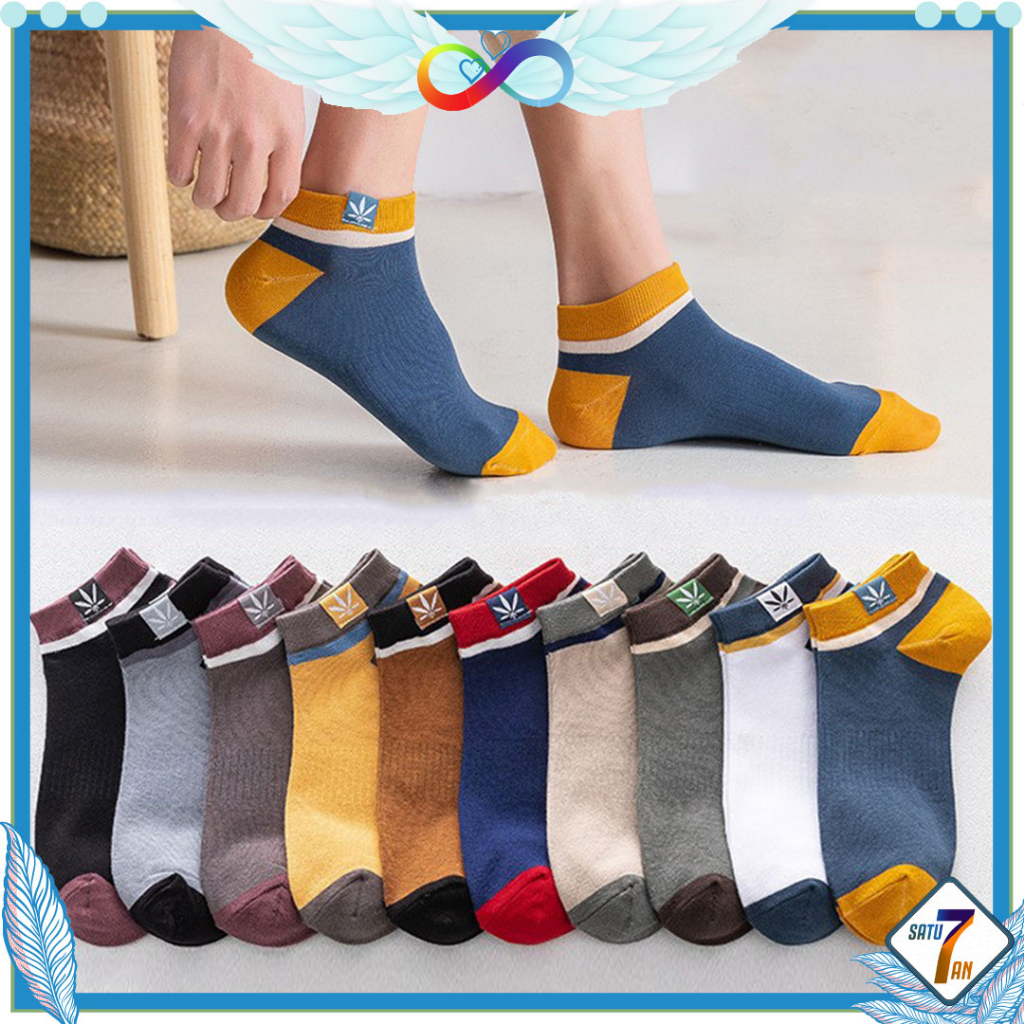 Kaos Kaki Ankle Unisex Kaos Kaki Pendek Motif Semata Kaki Dewasa Fashion Style Short Socks Satu7an KK29