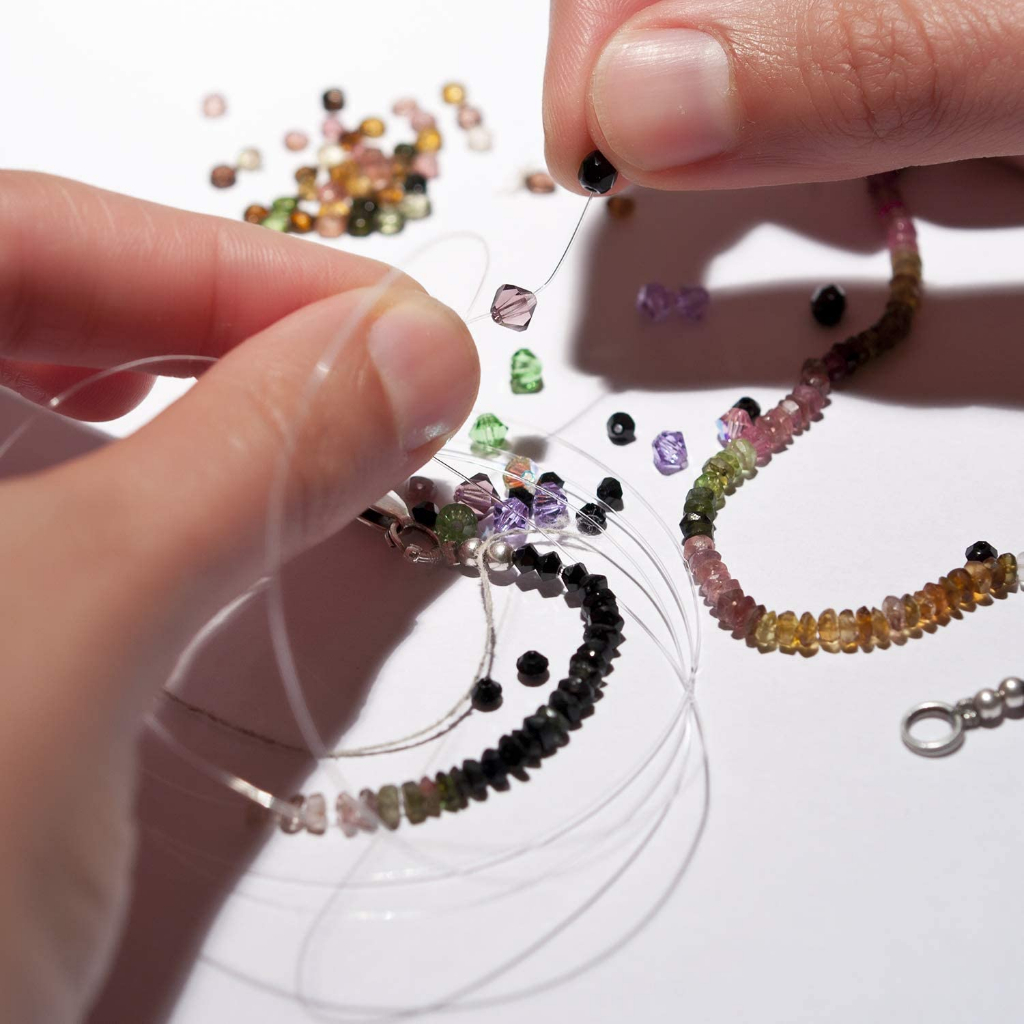 Benang Tali Karet Transparan Cristal Elastis Kalung Gelang Aksesoris Perhiasan Manik Bead Jewelry DIY Handcraft