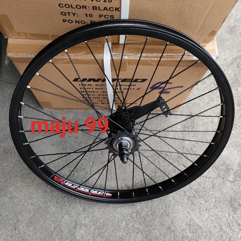 Velg Belakang BMX Wheelset Hub Sepeda BMX 20 inch Rem Torpedo Belakang BMX Alloy