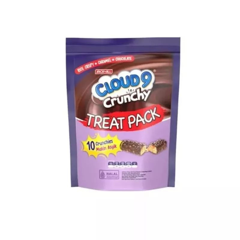 

Cloud 9 crunchy treat pack isi 10 crunchies