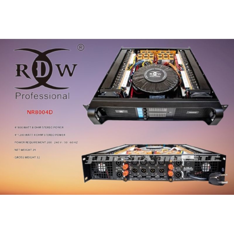 Power Amplifier RDW NR 8004 DX / NR 8004DX / NR8004DX