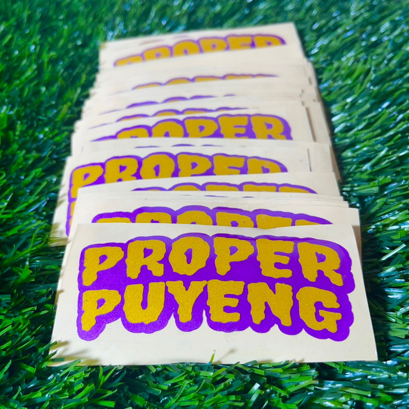 Stiker cutting proper puyeng sticker motor