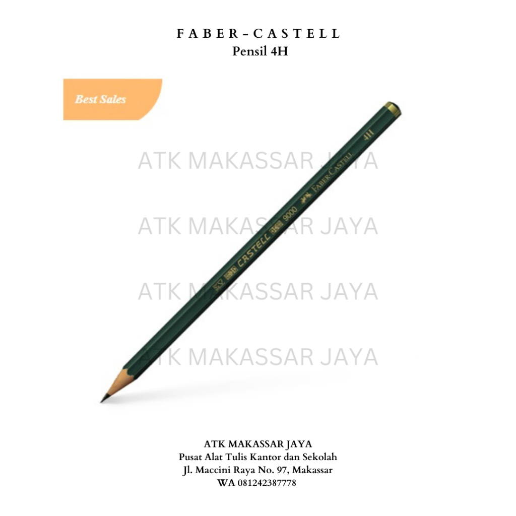 

Pensil Komputer / Graphite Pencil Faber Castell 4H