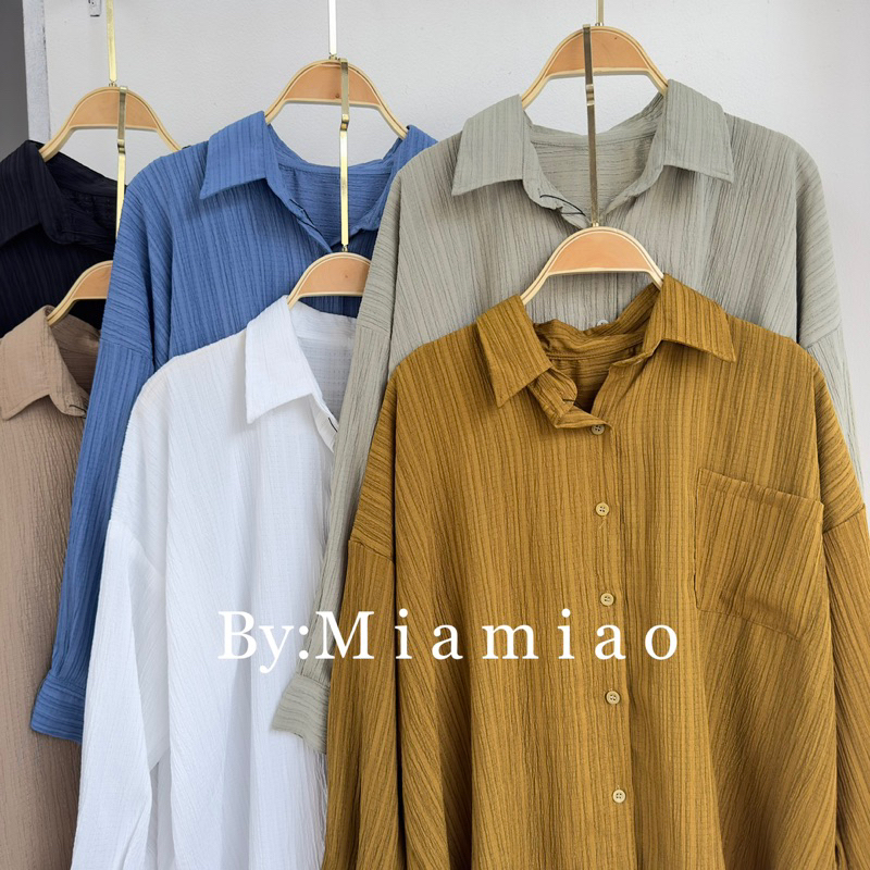 Premium Kemeja Wanita Oversize - Basic Shirt Kemeja Polos ALEA Shirt Blouse