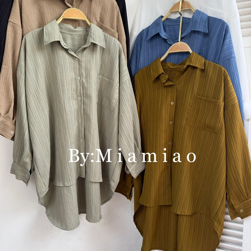 Premium Kemeja Wanita Oversize - Basic Shirt Kemeja Polos ALEA Shirt Blouse