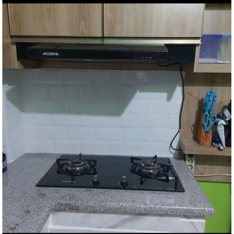 (Ori, Baru, Termurah) Kompor Gas Tanam Modena BH 0725 / Bh 2725 Gabk dan Cookerhood Modena PX 6001 / Px 0611 DBBK NEW LED